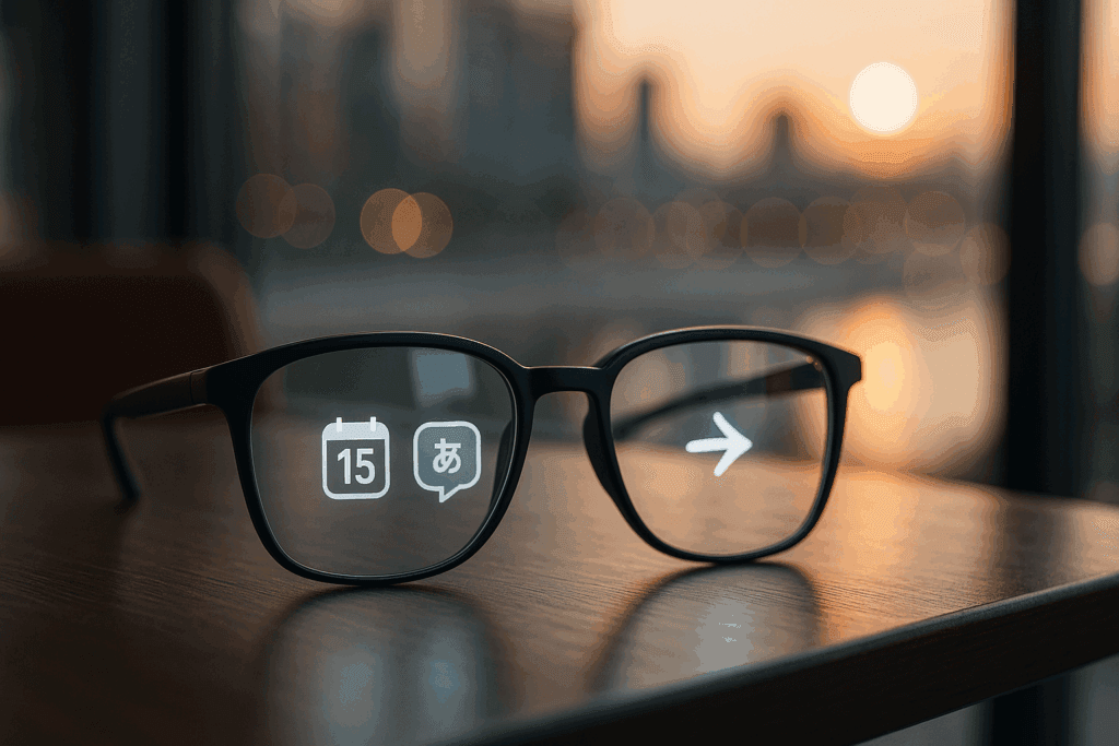 Smart Glasses at Golden Hour
